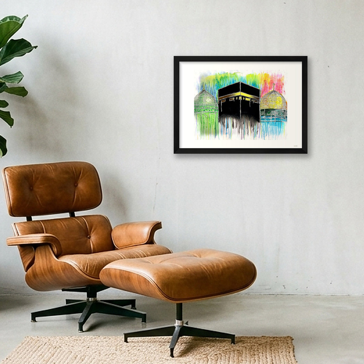 United in Faith not Place — A3 (42×30cm, 17×12") Black Frame