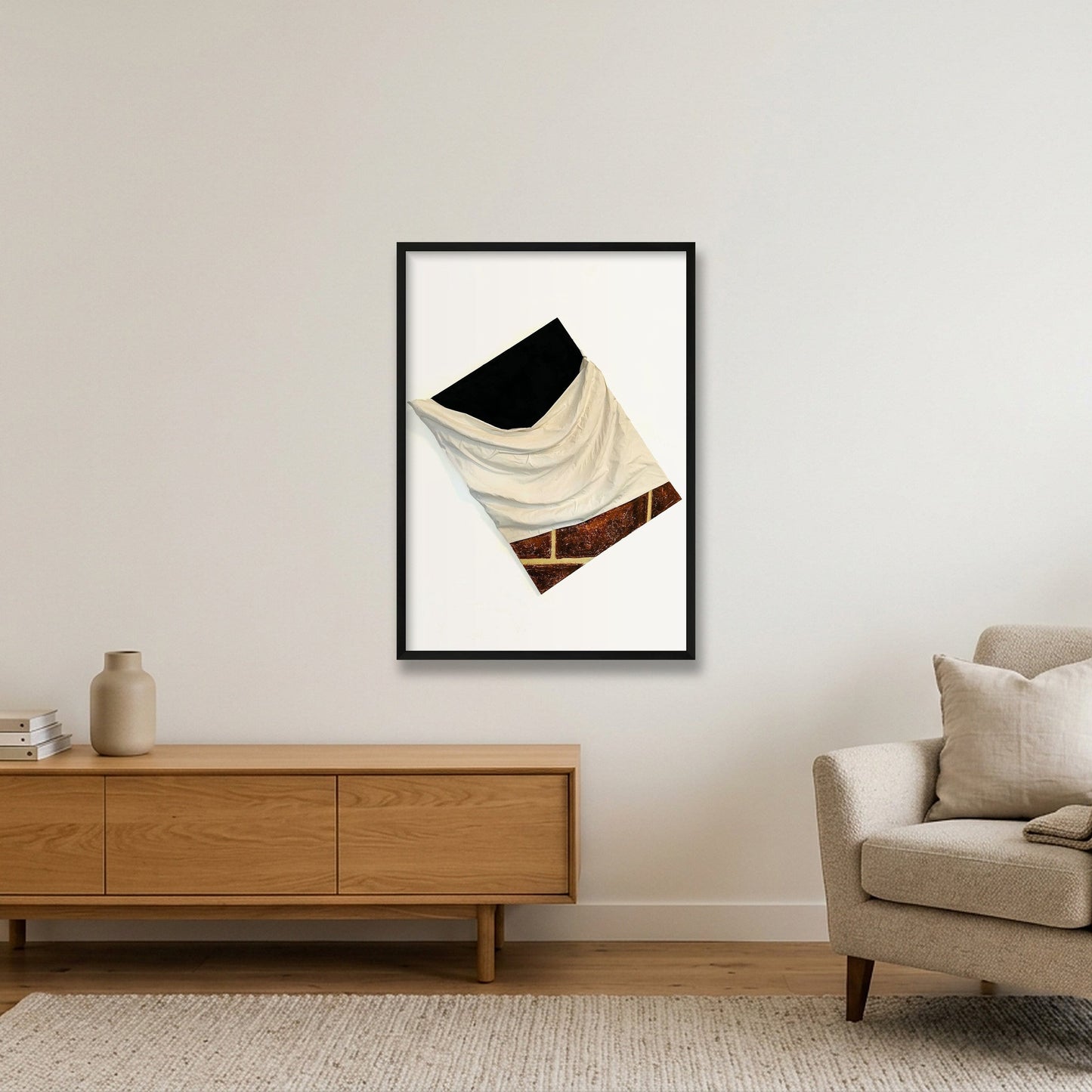 The Drape — 59×84cm, 23×33" Black Frame
