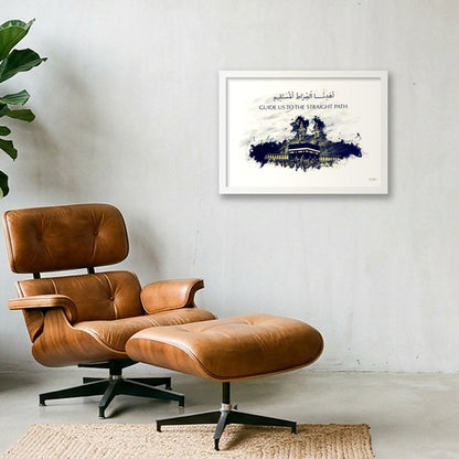 Guide us to the Straight Path — A3 (42×30cm, 17×12") White Frame