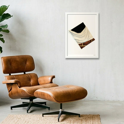 The Drape — A3 (30×42cm, 12×17") White Frame
