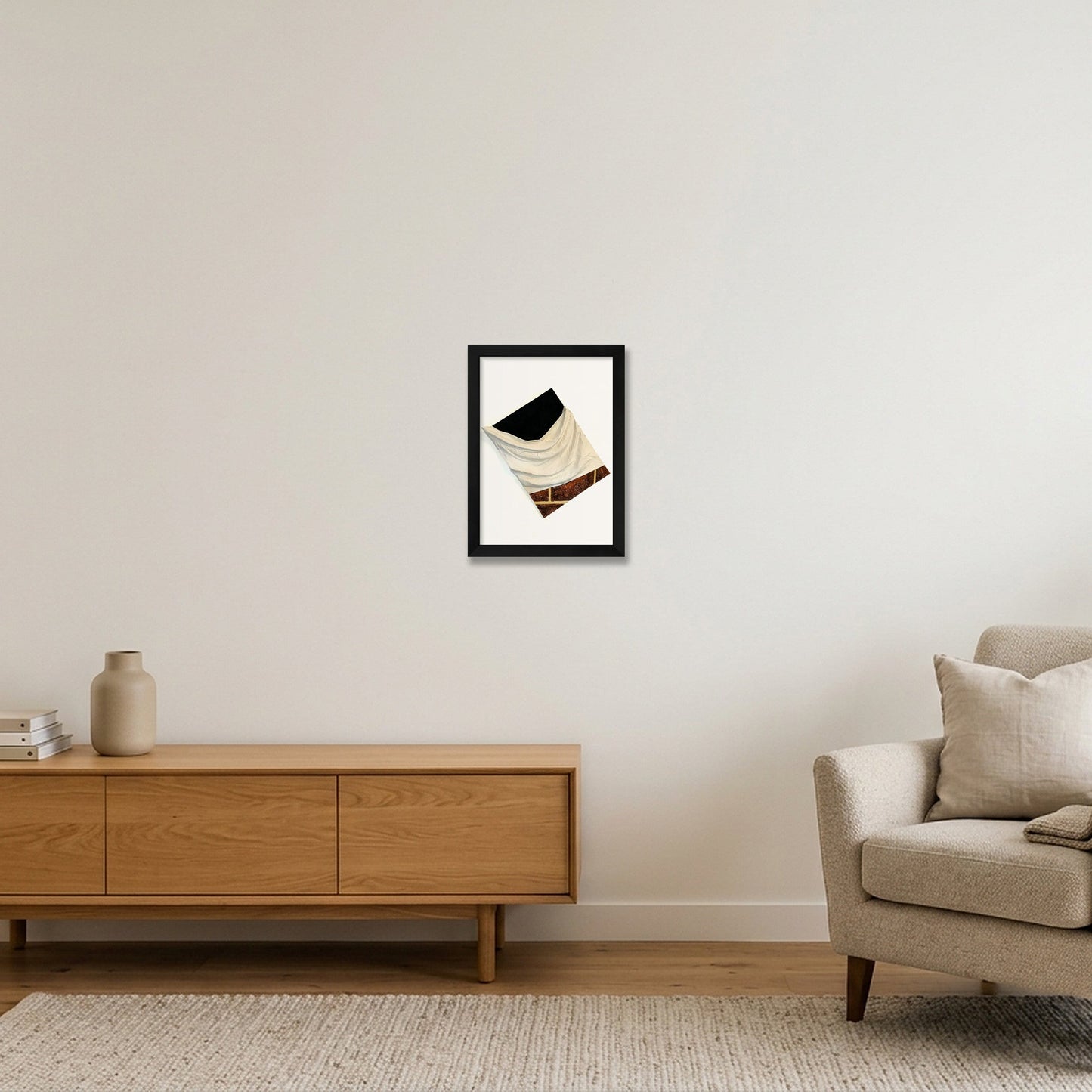 The Drape — A4 (21×30cm, 8×12") Black Frame