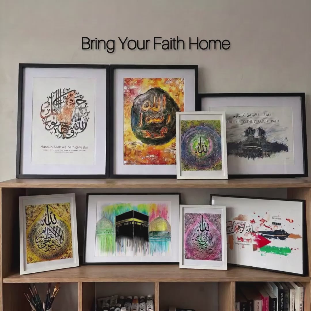 Load video: different artwork pieces from the studio